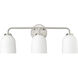 Norah 3 Light 22.8 inch Brushed Nickel Vanity Light Wall Light
